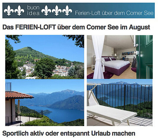 Das High-End FERIEN-LOFT in Pigra