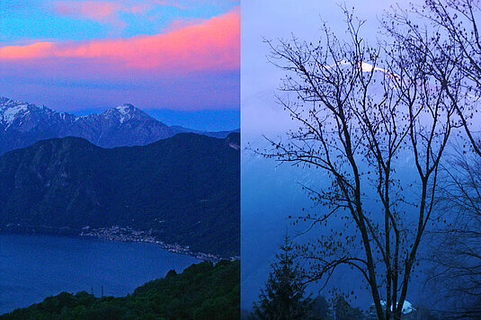 Blaue Stunde in Pigra