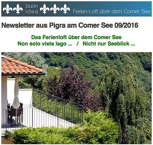 Unser September-Newsletter 2016