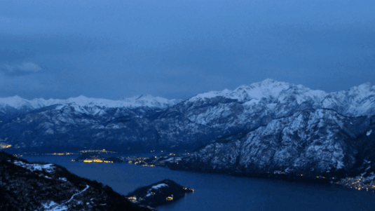 Am LAGO DI COMO gab es im Februar doch noch ein kleinwenig BELLEZZA BIANCA